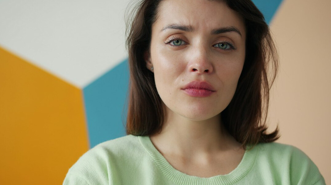 woman listening attentively